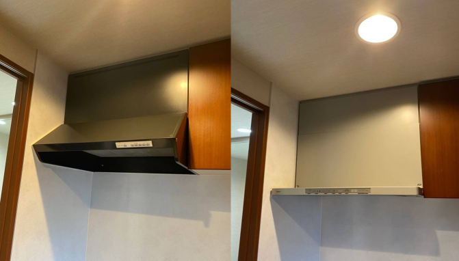 芦屋市 マンション レンジフード交換 施工事例 即日見積り 最短当日対応 給湯器 ガス設備機器設置 交換のことならお任せください